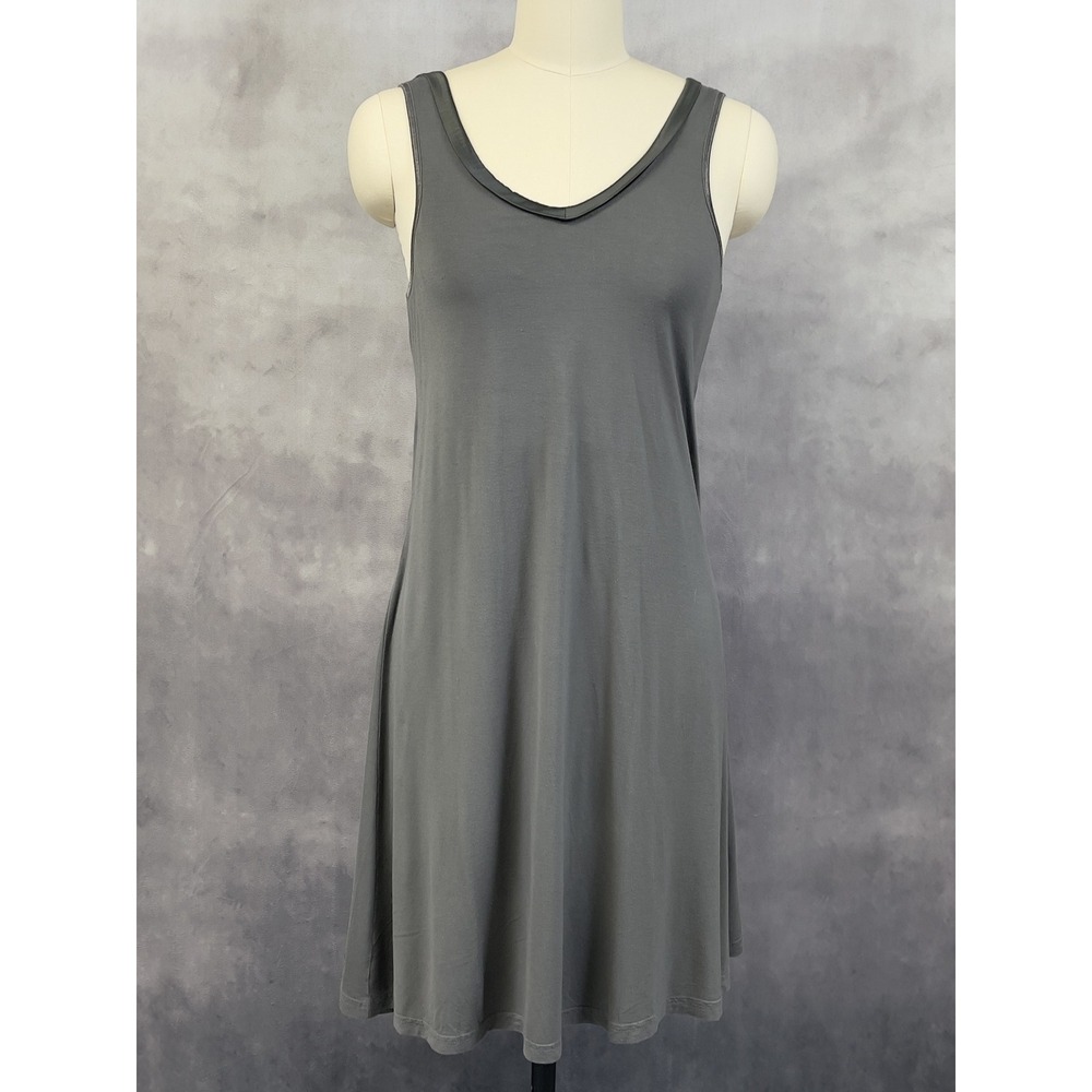 Faceplant Dreams Nightgown Womens Size Small Gray Bamboo Rayon Stretch Minimal